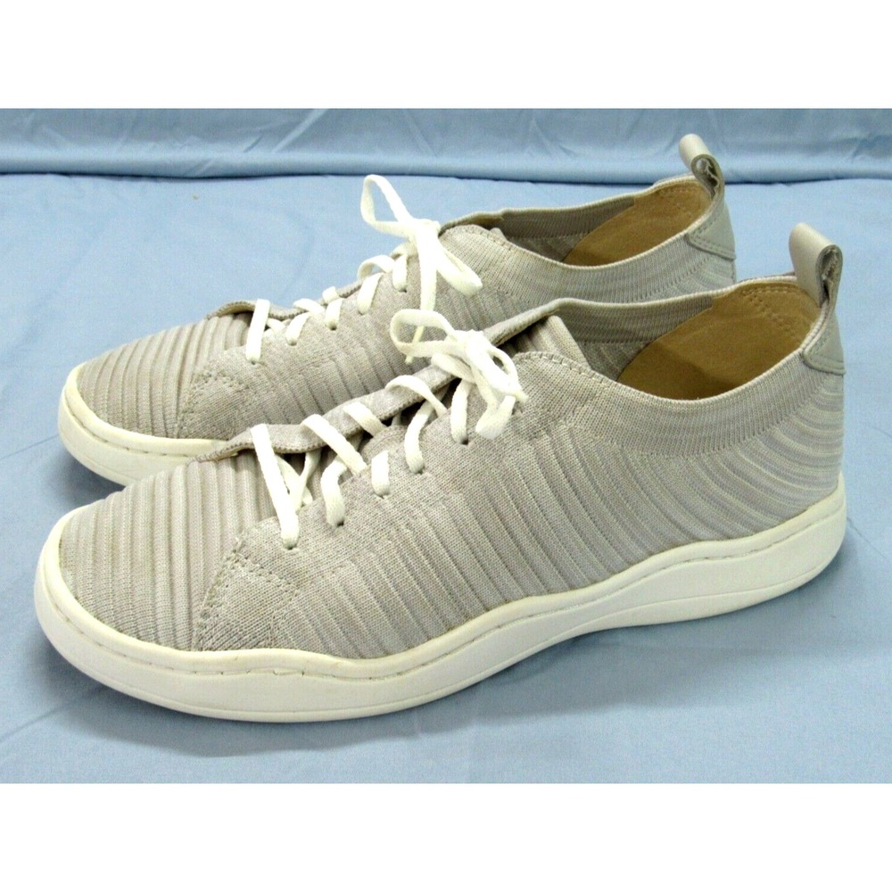 LUCKY BRAND Shannia WOMAN'S Gray Knit LACE-UP Low Top CASUAL Fashion Sneakers 6M